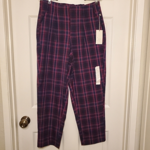 A New Day Women’s High Rise Relaxed Fit Tapered Leg Stretch Pants Sz 6 - Picture 1 of 8